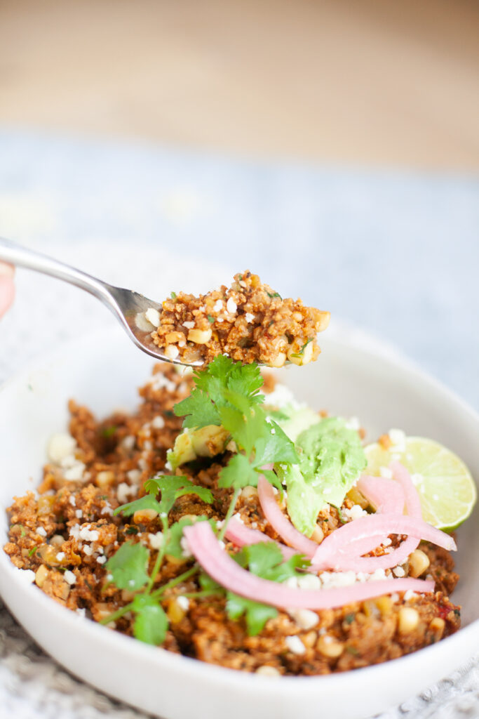 Mexican Cauliflower Fried Rice recipe by www.lillieeatsandtellscom.bigscoots-staging.com