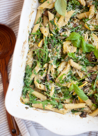 Mushroom Ricotta Pasta Bake by www.lillieeatsandtellscom.bigscoots-staging.com