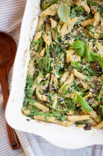 Mushroom Ricotta Pasta Bake by www.lillieeatsandtellscom.bigscoots-staging.com