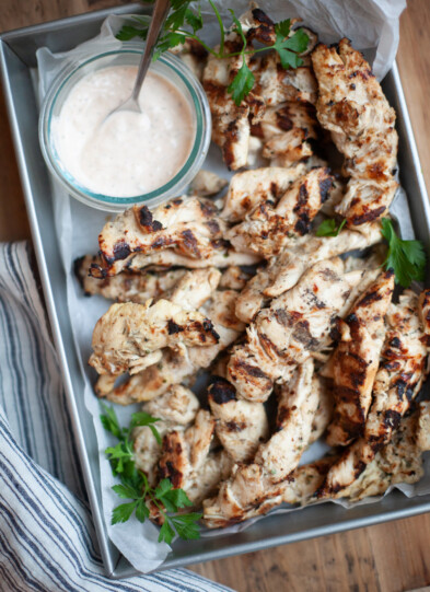 Herby Mediterranean Grilled Chicken Tenderloins recipe by www.lillieeatsandtellscom.bigscoots-staging.com