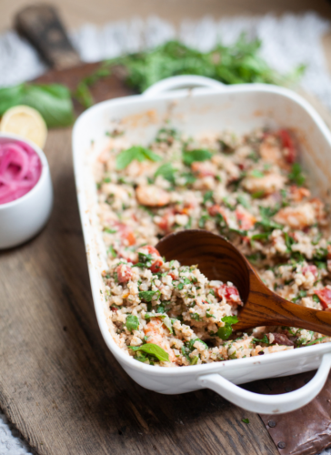 Quick, delicious, and macro-friendly this baked feta cauliflower rice will fill you up and put a smile on your face. www.lillieeatsandtellscom.bigscoots-staging.com