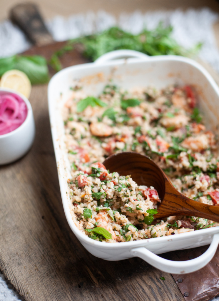 Quick, delicious, and macro-friendly this baked feta cauliflower rice will fill you up and put a smile on your face. www.lillieeatsandtellscom.bigscoots-staging.com